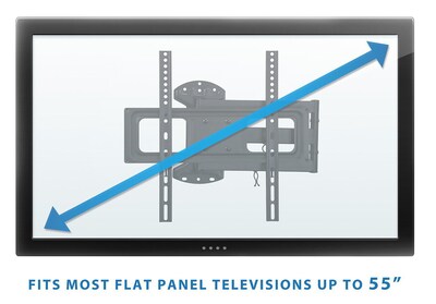 Mount-It! Full-Motion TV Wall Mount Arm for 32" to 55" Flat Screens (MI-3991XL)