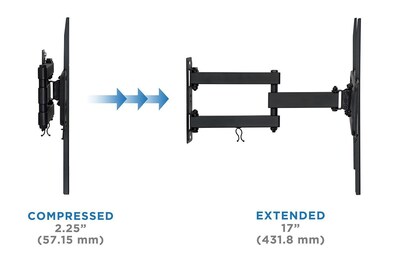 Mount-It! Full-Motion TV Wall Mount Arm for 37" to 70" TVs (MI-3991L)