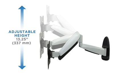 Mount-It! Height Adjustable TV Wall Mount Bracket with Full Motion Gas Spring Arm for 28" to 47" TVs (MI-442)