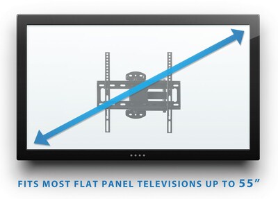 Mount-It! Full-Motion TV Wall Mount Corner Bracket for 20" to 50" TVs (MI-4471)