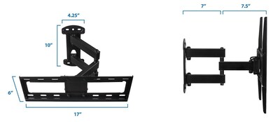 Mount-It! Full-Motion TV Wall Mount Corner Bracket for 20" to 50" TVs (MI-4471)