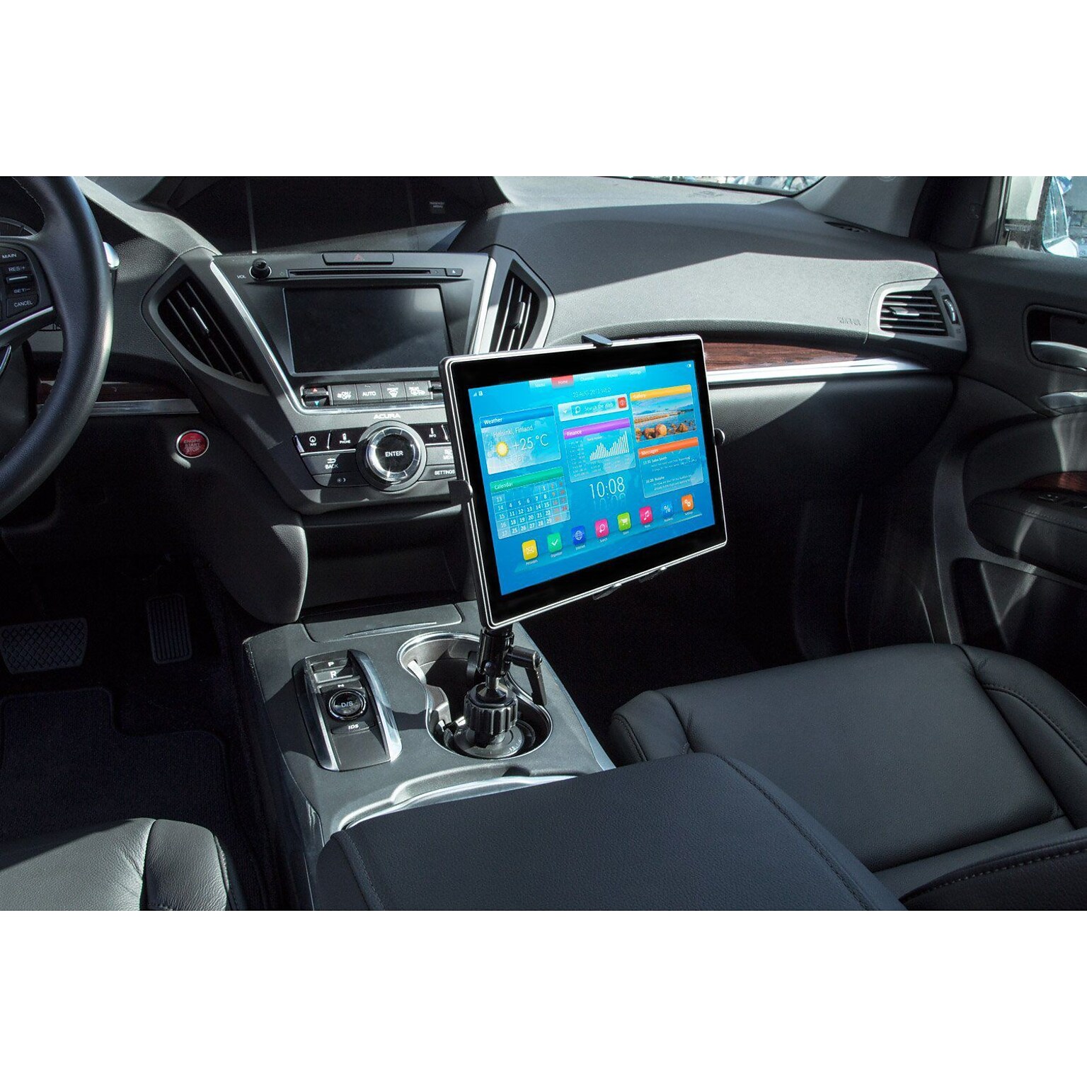 Mount-It! Tablet Car Cup Holder Mount for iPad 2, 3, iPad Air, iPad Air 2, and 7 to 11 Tablets (MI-7320)