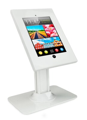 Mount-It! Tablet Counter Stand Kiosk with Locking Case for iPad 2, 3, iPad Air, iPad Air 2, and 7 to 11 Tablets (MI-3771W)