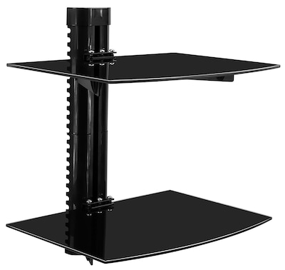 Mount-It! Floating Wall Mounted Shelf Bracket Stand, Black (MI-892)