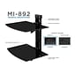 Mount-It! Floating Wall Mounted Shelf Bracket Stand, Black (MI-892)