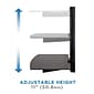 Mount-It! Floating Wall Mounted Shelf Bracket Stand, Black (MI-892)