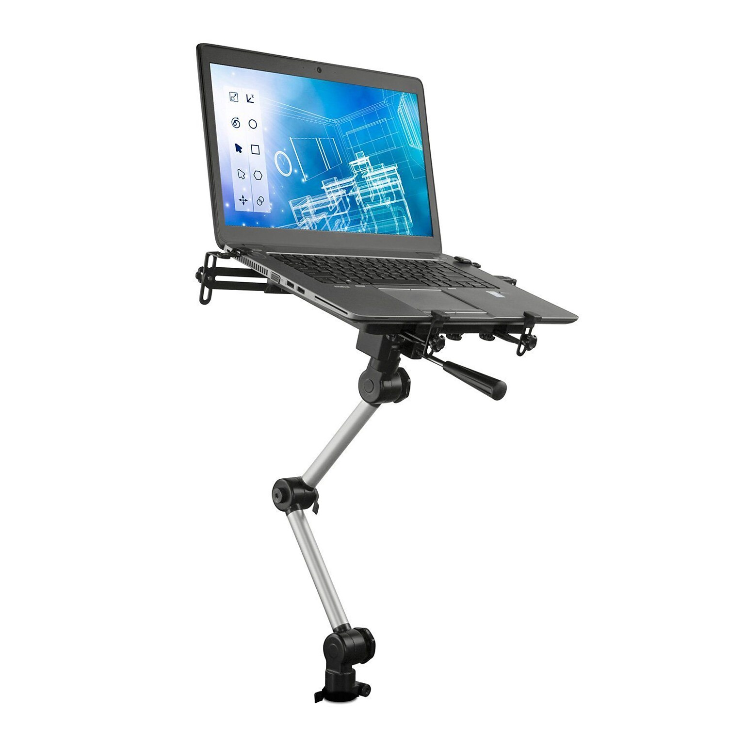 Mount-It! Laptop Vehicle Holder Stand with Full Motion Design for Autos, Vans, and Trucks (MI-426)