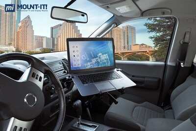 Mount-It! Laptop Vehicle Holder Stand with Full Motion Design for Autos, Vans, and Trucks (MI-426)