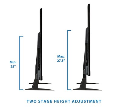 Mount it Mount-lt! Adjustable Monitor Stand, Up to 60", Black (MI-848)