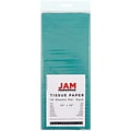 JAM Paper® Gift Tissue Paper, Aqua Blue, 10 Sheets/Pack (1157011)