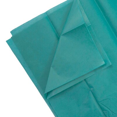 JAM Paper® Gift Tissue Paper, Aqua Blue, 10 Sheets/Pack (1157011)