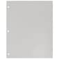 JAM Paper Glossy 3 Hole Punched 2-Pocket Folders, Silver, 100/Pack (385GHPSIBZ)