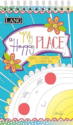 LANG My Happy Place Travel Coloring Book (1024108)