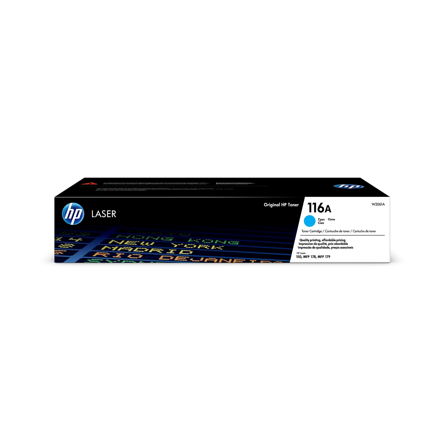 HP 116A Cyan Standard Yield Toner Cartridge (W2061A)