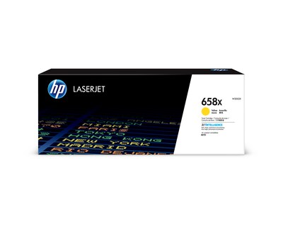 HP 658X Yellow High Yield Toner Cartridge, Prints Up to 28,000 Pages (W2002X)