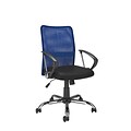 CorLiving WHL-718-C Workspace Contoured Mesh Back Office Chair, Blue