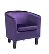 CorLiving Antonio Velvet Tub Chair, Purple (LAD-758-C)