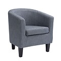 CorLiving Antonio Fabric Tub Chair, Blue Grey (LAD-778-C)