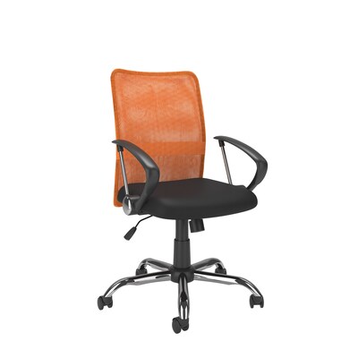 CorLiving WHL-725-C Workspace Contoured Mesh Back Office Chair, Orange