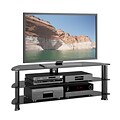 CorLiving Laguna TV Stand for up to 60 TVs, Satin Black (TRL-501-T)