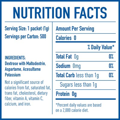 Equal Original Artificial Sweeteners, 500/Box (NUT20015448)