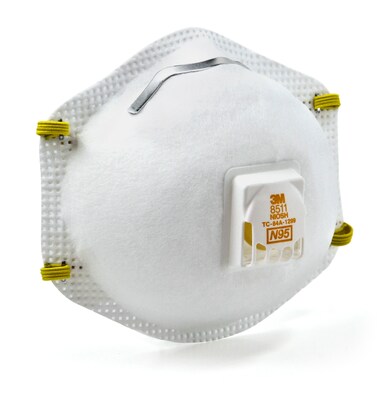 3M™ Disposable Particulate Respirator N95 with 3M™ Cool Flow™ Valve, 10/Pack (8511)