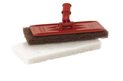 3M™ Doodlebug™ Pad Holder with 2 Pads, Orange, 4/Carton (6472)
