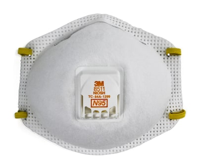 3M™ Disposable Particulate Respirator N95 with 3M™ Cool Flow™ Valve, 10/Pack (8511)