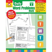 Daily Word Problems Math, Grade 4, Paperback (9781629388588)