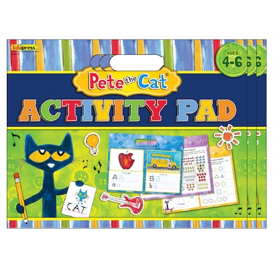 Teacher Created Resources Pete the Cat® Activity Pad for PreK-K, Pack of 3