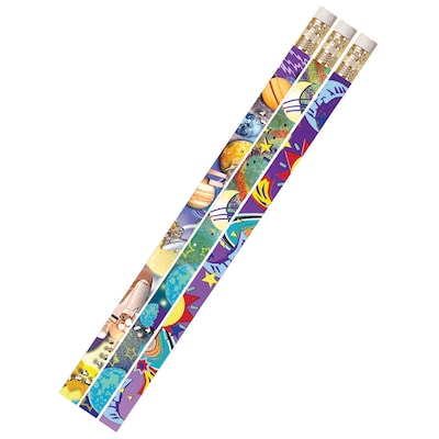 Musgrave Galaxy Galore Motivational/Fun Pencils, Pack of 144 (MUS1495G)