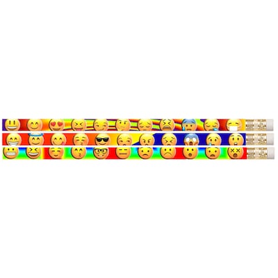 Musgrave Emojis Pencil, Pack of 144 (MUS2499G)