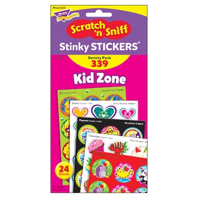 Trend Kid Zone Stinky Stickers® Variety Pack, 339 Per Pack, 2 Packs (T-83921BN)
