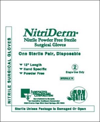 Innovative Nitriderm™ Sterile Powder-Free Surgical Gloves; Size: 6.5, 4 BX/CS, 25 PR/BX