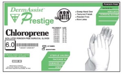 Innovative Dermassist™ Polychloroprene Powder-Free Surgical Gloves; 25 Pair/Box