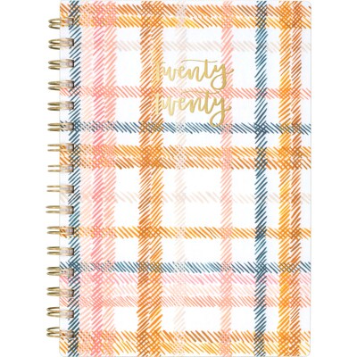 2020 One Canoe Two for AT-A-GLANCE 5-1/2 x 8-1/2 Weekly/Monthly Planner, Goldenrod Plaid (1360-200-20)