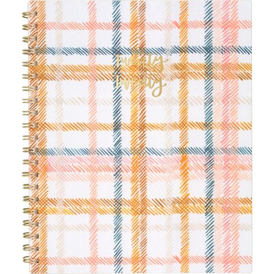 2020 One Canoe Two for AT-A-GLANCE 8-1/2 x 11 Weekly/Monthly Planner, Goldenrod Plaid (1360-905-20)