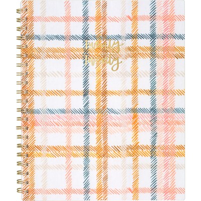 2020 One Canoe Two for AT-A-GLANCE 8-1/2 x 11 Weekly/Monthly Planner, Goldenrod Plaid (1360-905-20)