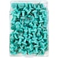 JAM Paper® Push Pins, Teal Pushpins, 100/pack (22432067)