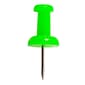 JAM Paper® Colored Pushpins, Lime Green Push Pins, 2 Packs of 100 (522416893A)