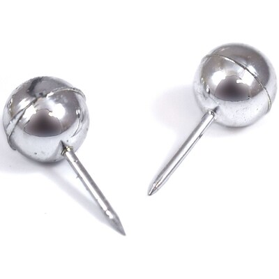 JAM Paper Map Tacks, Silver, 100/Pack (22432214)