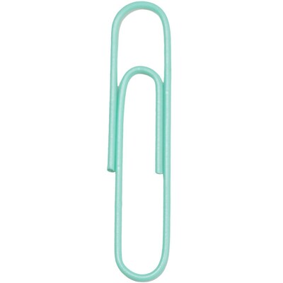 JAM Paper Jumbo Paper Clips, Teal, 3 Packs of 75 (21832065B)