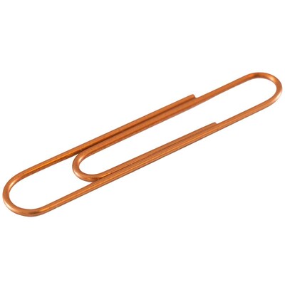 JAM Paper Jumbo Paper Clip, Rose Gold, 3 Packs of 75 (21832059B)