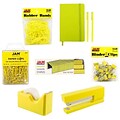 JAM Paper® Complete Desk Kit, Yellow, 8/pack (338756Cye)