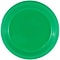 JAM Paper® Round Plastic Disposable Party Plates, Small, 7 Inch, Green, 200/Box (255328195b)