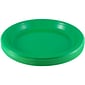 JAM Paper® Round Plastic Disposable Party Plates, Small, 7 Inch, Green, 200/Box (255328195b)