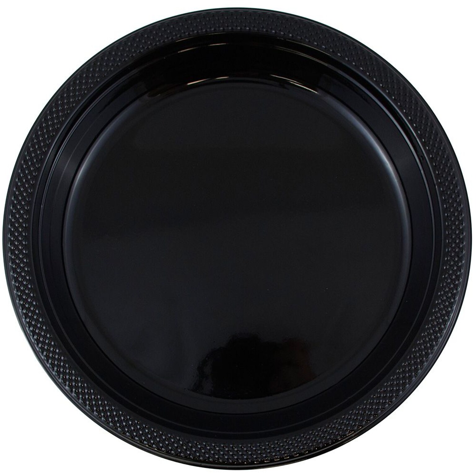 JAM Paper 9 Plastic Plates, Black, 200/Box (9255320673b)