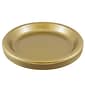 JAM Paper® Round Plastic Disposable Party Plates, Large, 10 1/4 Inch, Gold, 20/Pack(10255LPgl)