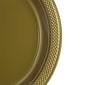 JAM Paper® Plastic 3 Compartment Divided Plates, Large, 10 1/4 Inch, Gold, 20/Pack (10255CPgl)