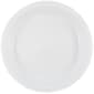 JAM Paper® Round Plastic Disposable Party Plates, Small, 7 Inch, White, 200/Box (7255320690b)